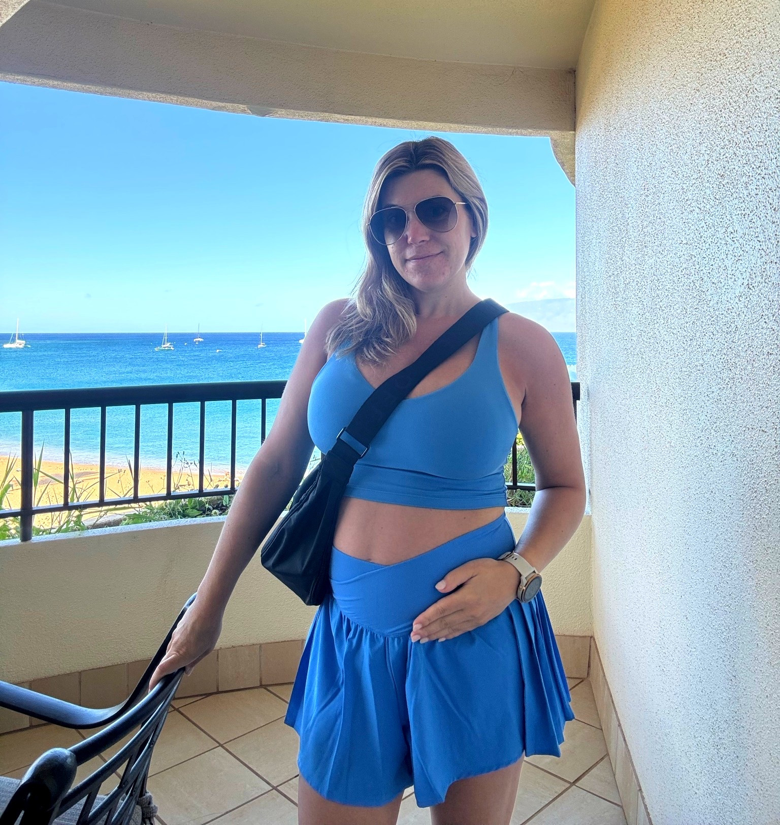 Huge fan of the longline sports bras at aerie, actually comfortable and supportive. The crossover bag was perfect for vacation outfits, one con is it has no pockets inside, toss it all in.

#LTKBump #LTKActive #LTKSeasonal