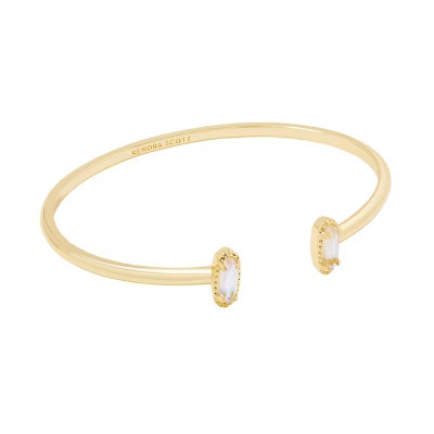 Kendra Scott Emma Dichroic Glass 14K Gold Over Brass Cuff Bracelet - Gold: Open Design, 0.43" Length | Target