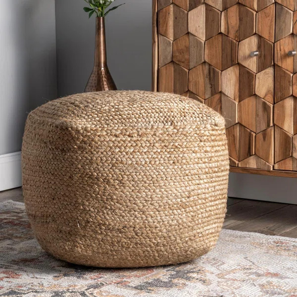 Tilda 18'' Wide Round Pouf Ottoman | Wayfair North America