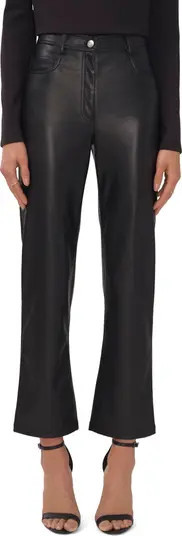 Straight Leg Faux Leather Pants | Nordstrom