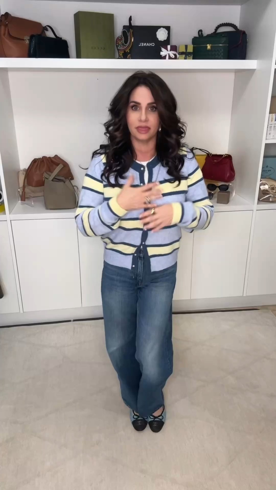 This is a great spring cardi. So soft and comfy . Great pearl detailing. Wearing a sm. Tee sm , jeans 25 #ootd #springfashion 

#LTKOver40 #LTKootd #LTKdayinmylife

#LTKSeasonal #LTKSaleAlert #LTKootd