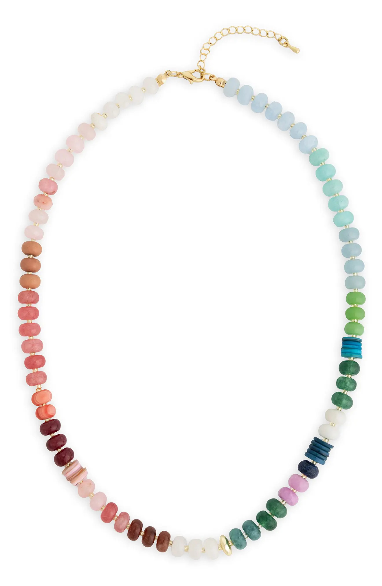 SAACHI Mixed Bead Statement Necklace in Blue at Nordstrom Rack | Nordstrom Rack