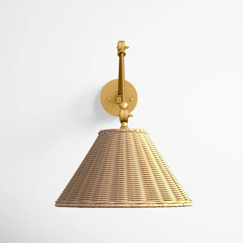 Eirene Wrought Iron Swing Arm Sconce | Wayfair North America