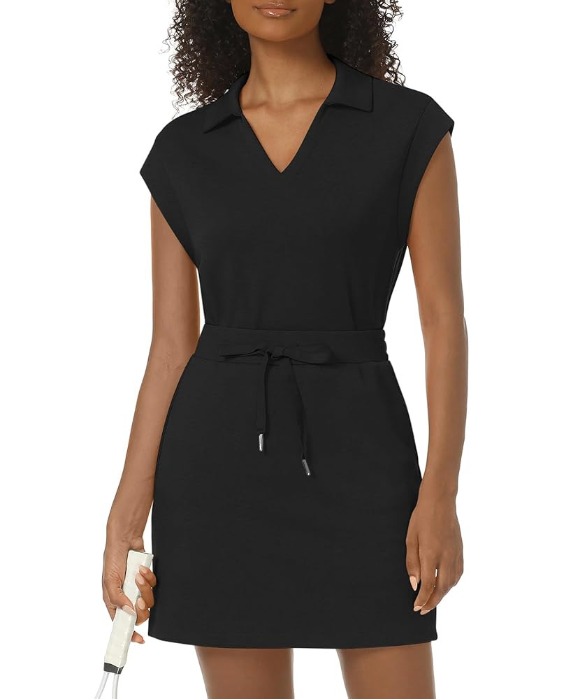 Womens Two Piece Skirt Sets Tennis Outfits Casual Cap Sleeve Lapel Shirt Summer Athletic Sport Sh... | Amazon (US)