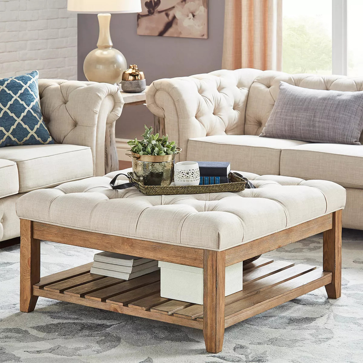 HomeVance Tufted Upholstered Coffee Table | Kohl's