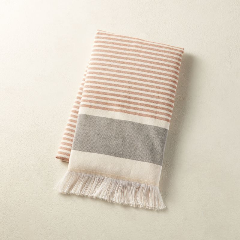 Karla Copper Hand Towel + Reviews | CB2 | CB2
