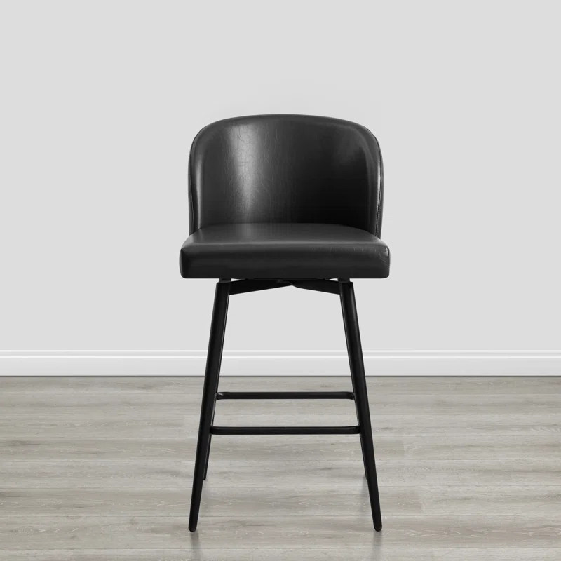 Denzel Swivel Counter & Bar Stool (Set of 2) | Wayfair North America