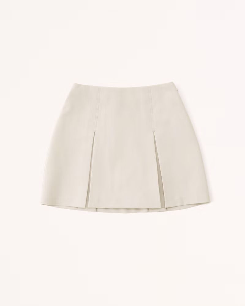 Women's Pleated Menswear Mini Skort | Women's Bottoms | Abercrombie.com | Abercrombie & Fitch (US)