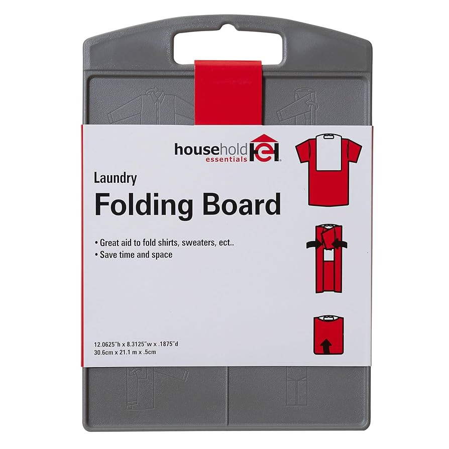 Household Essentials 195 Shirt Folding Board For Laundry | Folds T-Shirts, Polos And Dress Shirts... | Amazon (US)
