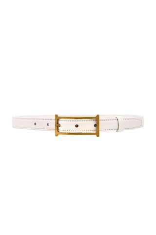 Helsa Logo Mini Belt in White from Revolve.com | Revolve Clothing (Global)