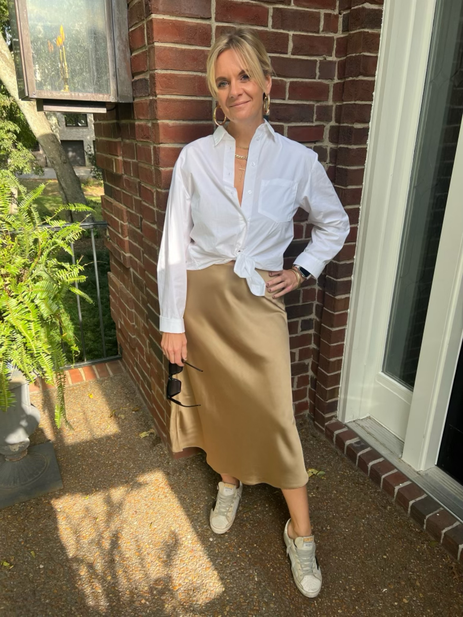 How to wear white sneakers with a slip skirt 🤍

#LTKStyleTip #LTKOver40 #LTKSeasonal