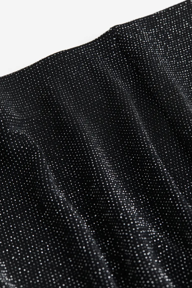 Jersey trousers - Black/Glittery - Ladies | H&M GB | H&M (UK, MY, IN, SG, PH, TW, HK)