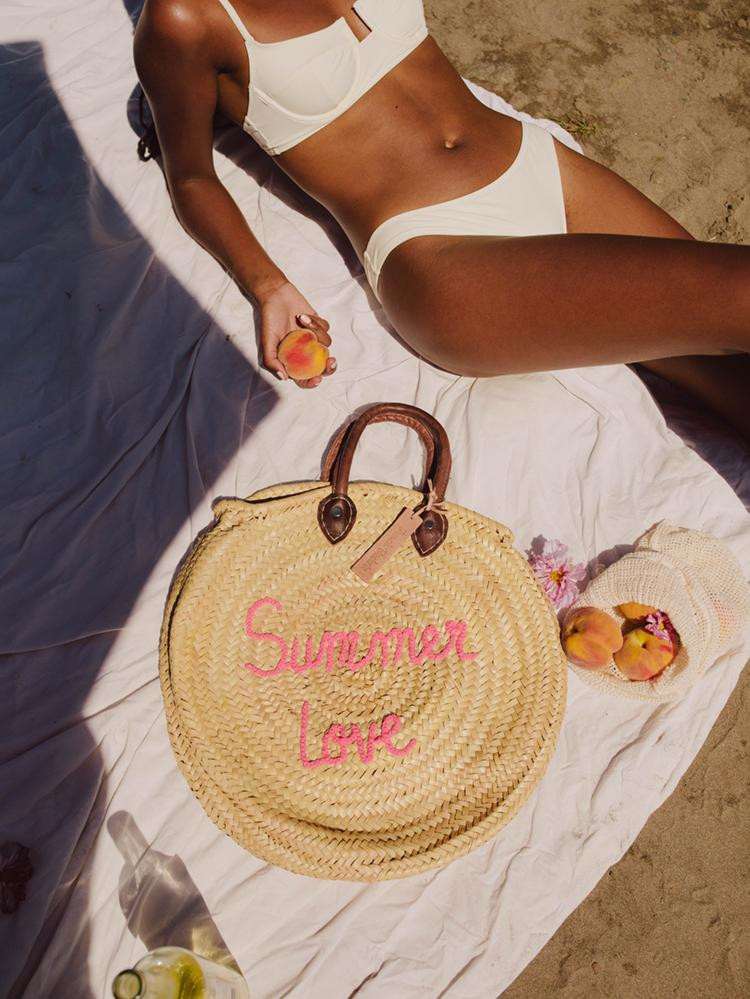 Summer Love Round Straw Bag | Confête