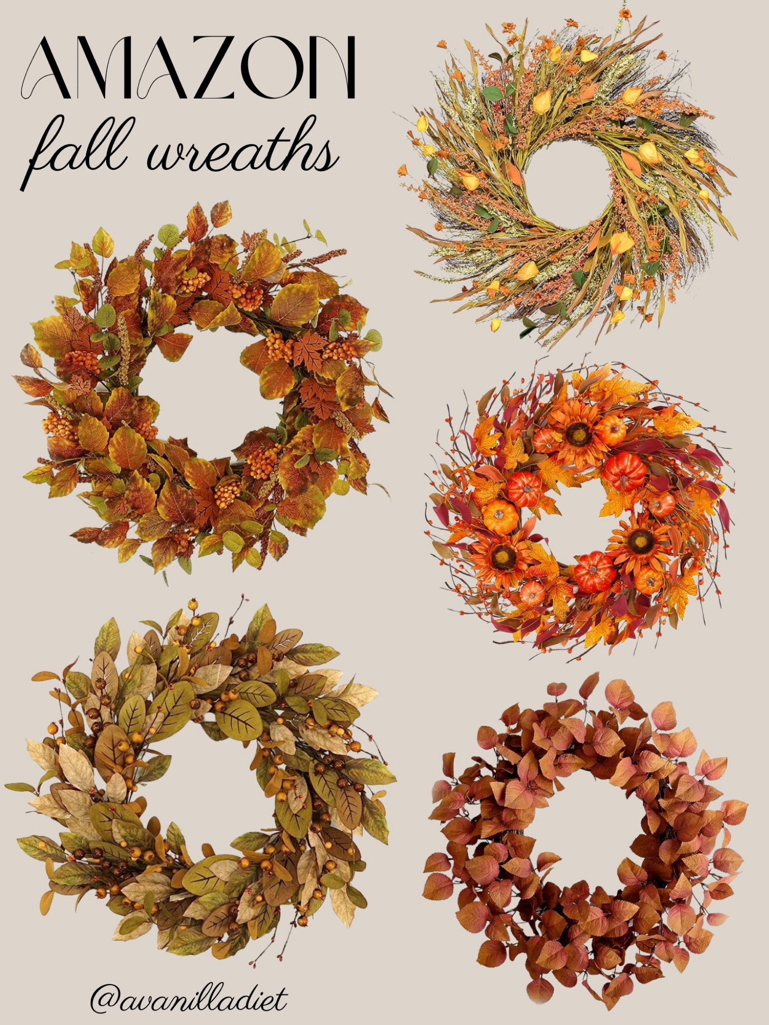 Amazon fall wreaths 🍁 

#Amazonfinds
#founditonamazon
#amazonpicks
#Amazonfavorites 
#affordablefinds
#amazonhome
#homedecor

#LTKhome #LTKSeasonal #LTKunder50