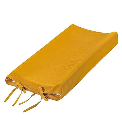 TANOFAR Linen Changing Table Pad Cover Baby Changing Pad Cover Yellow Changing Table Cover, Diape... | Amazon (US)