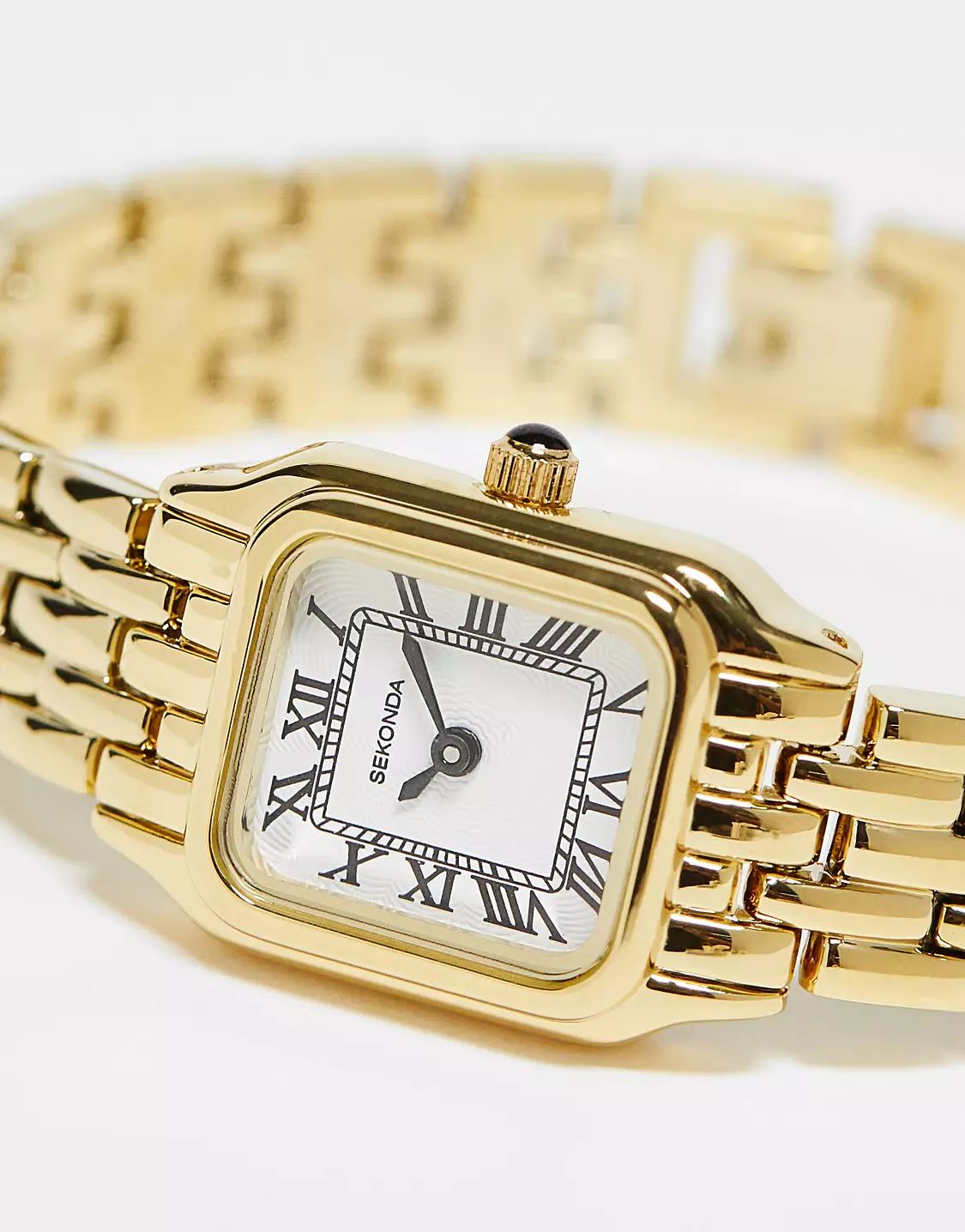 Sekonda womens bracelet watch with square white dial in gold | ASOS (Global)