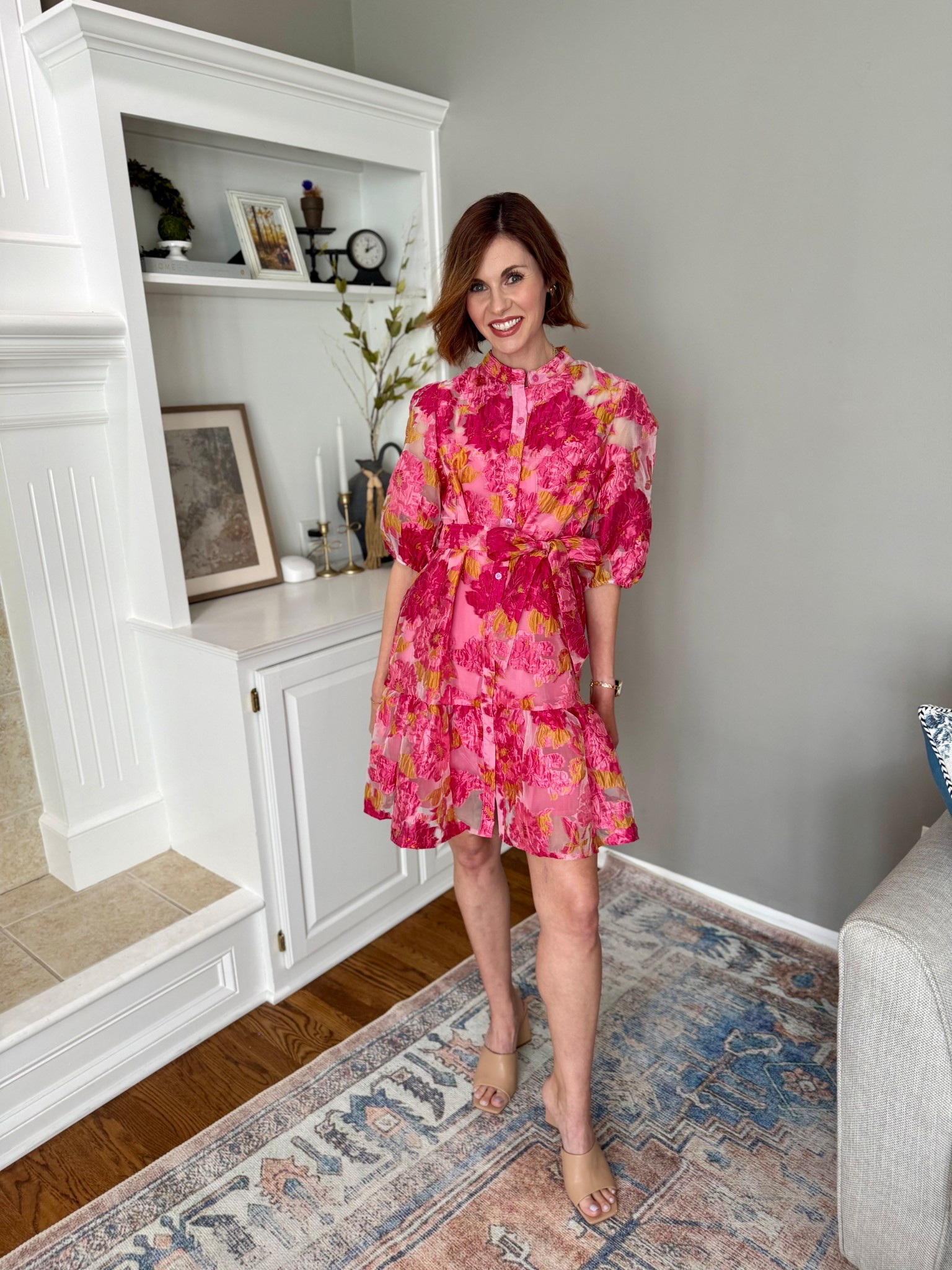 How pretty is this floral puff sleeved dress from @Chicwish - perfect for spring weddings, brunches, graduation parties, baby showers really and spring event! 

#chicwish #chicwishstyle 

Brunch outfit | spring wedding guest dress | derby party outfit | derby dress | floral dress | classy outfit if the day | chic | pink floral | millenial mom fashion 

#LTKMothersDay #LTKSaleAlert #LTKSeasonal
