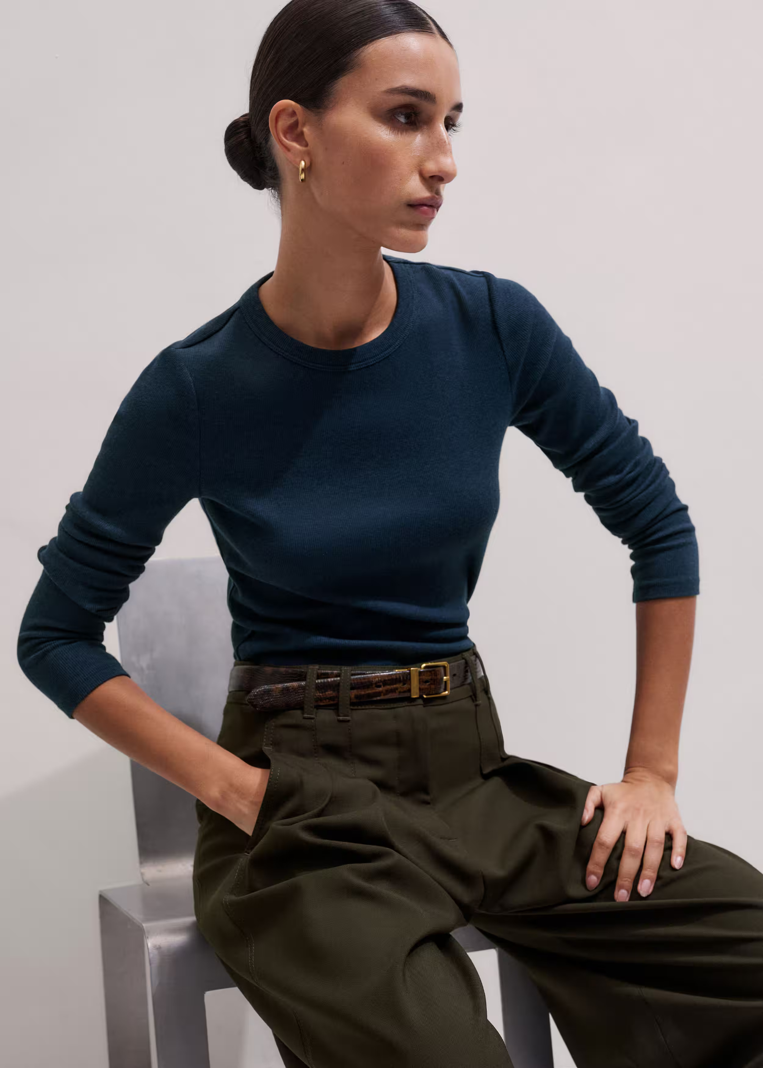 Perfect Basic Top Cotton Rib | ME+EM US