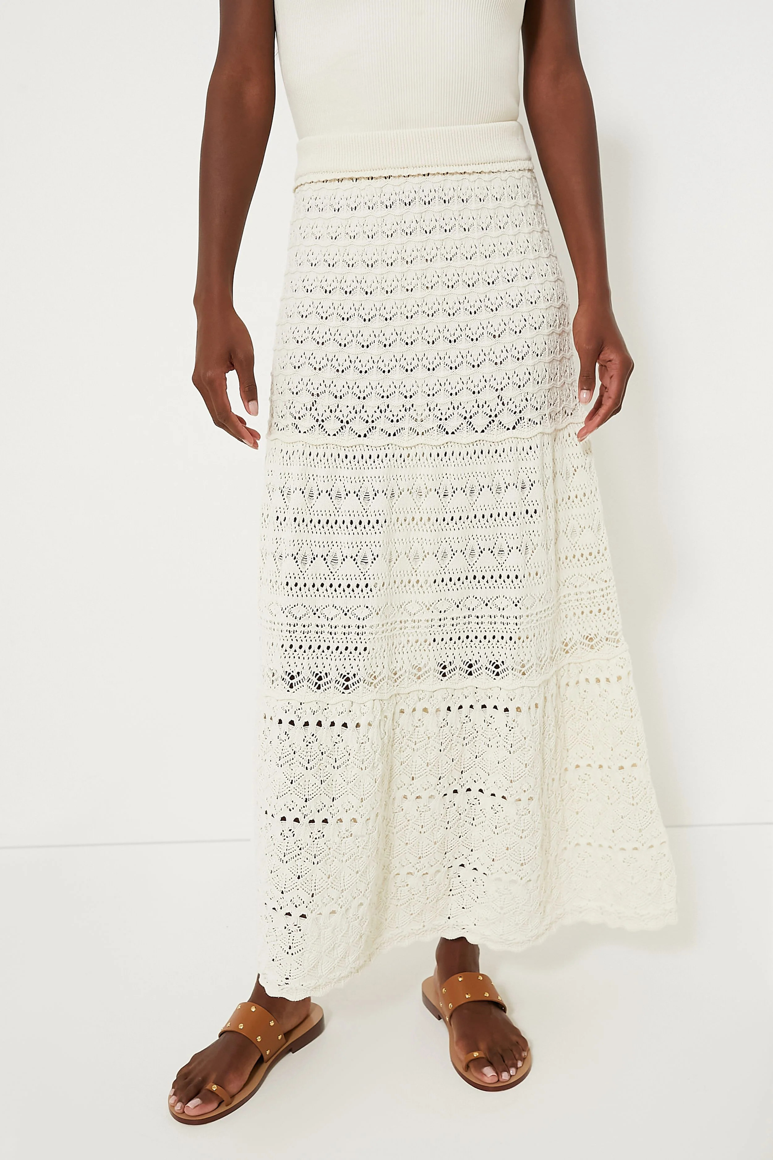 Ecru Josh Maxi Skirt | Tuckernuck (US)