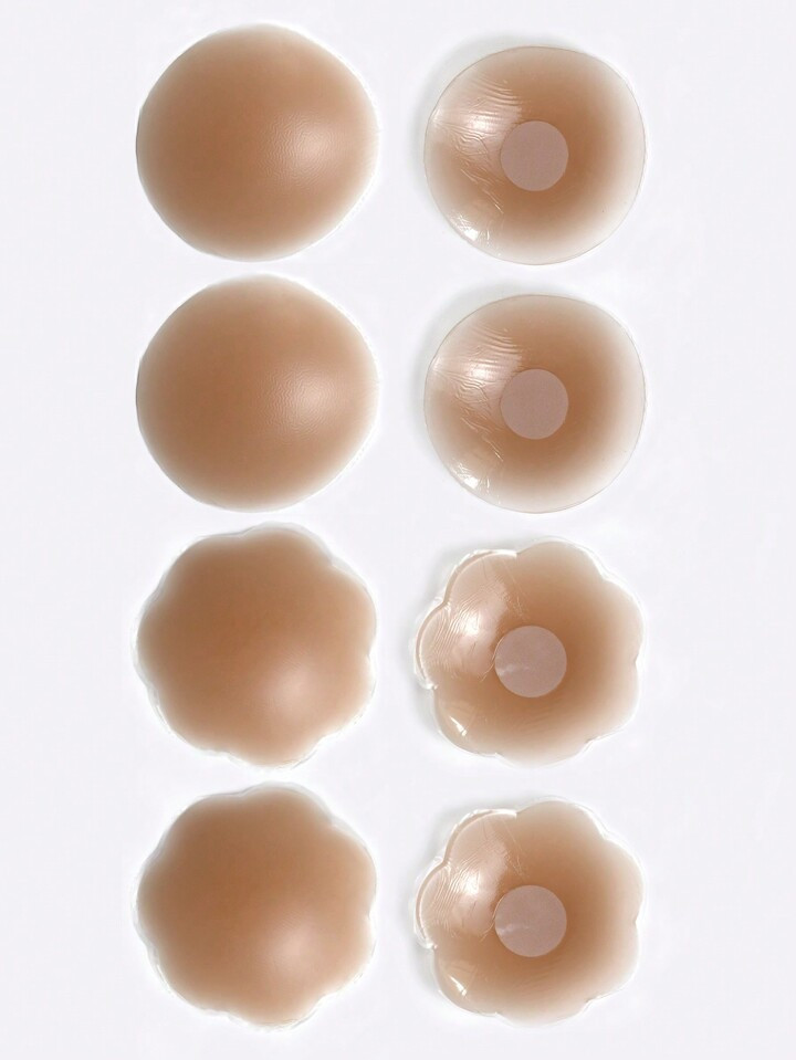 8st Herbruikbaar Silicone Kleverig Tepelbedekkingen | SHEIN