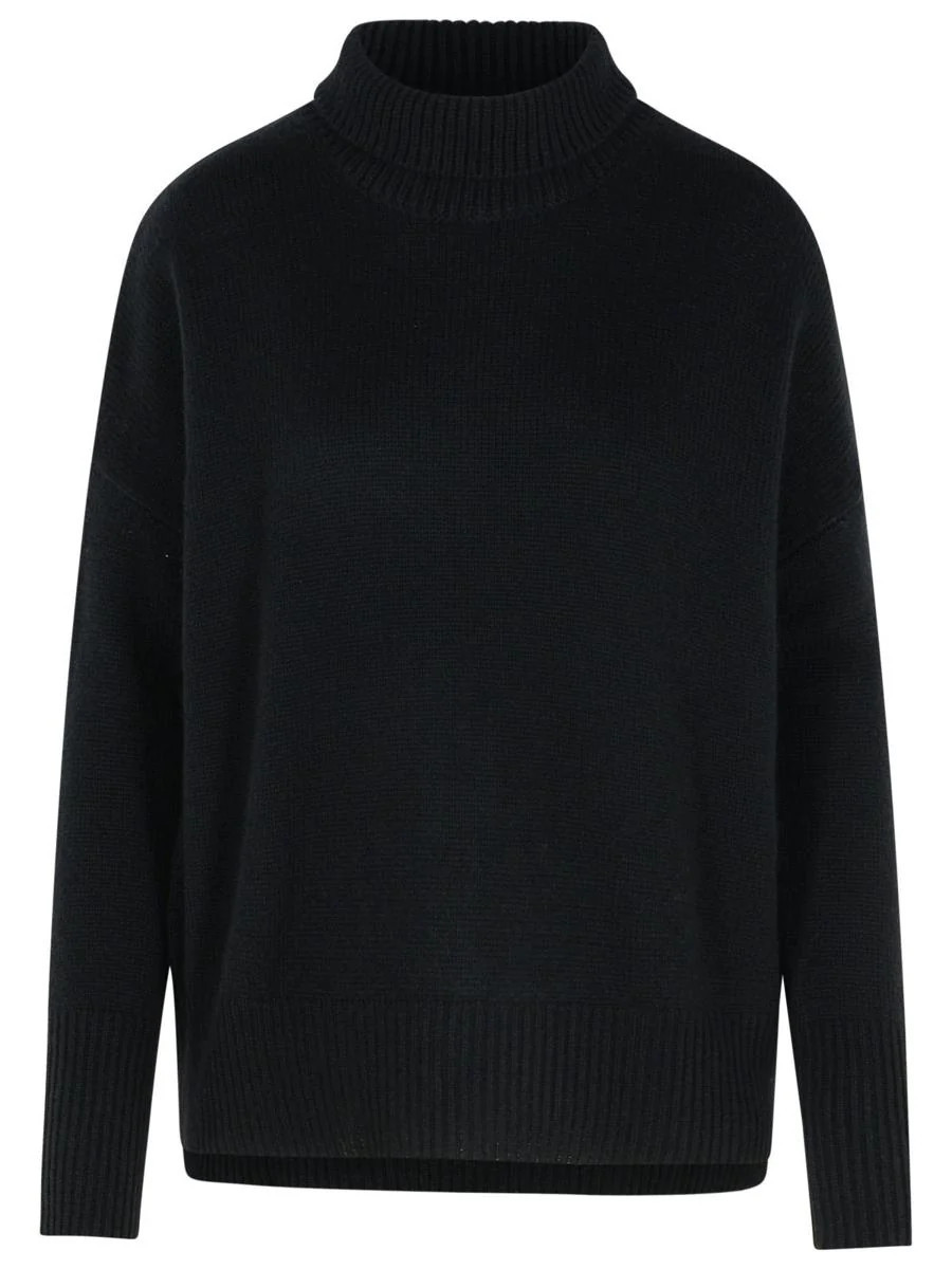 Lisa Yang 'Heidi' Black Cashmere Turtleneck Sweater | Baltini