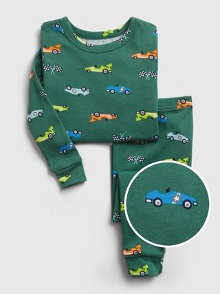 babyGap 100% Organic Cotton Racecar PJ Set | Gap (US)