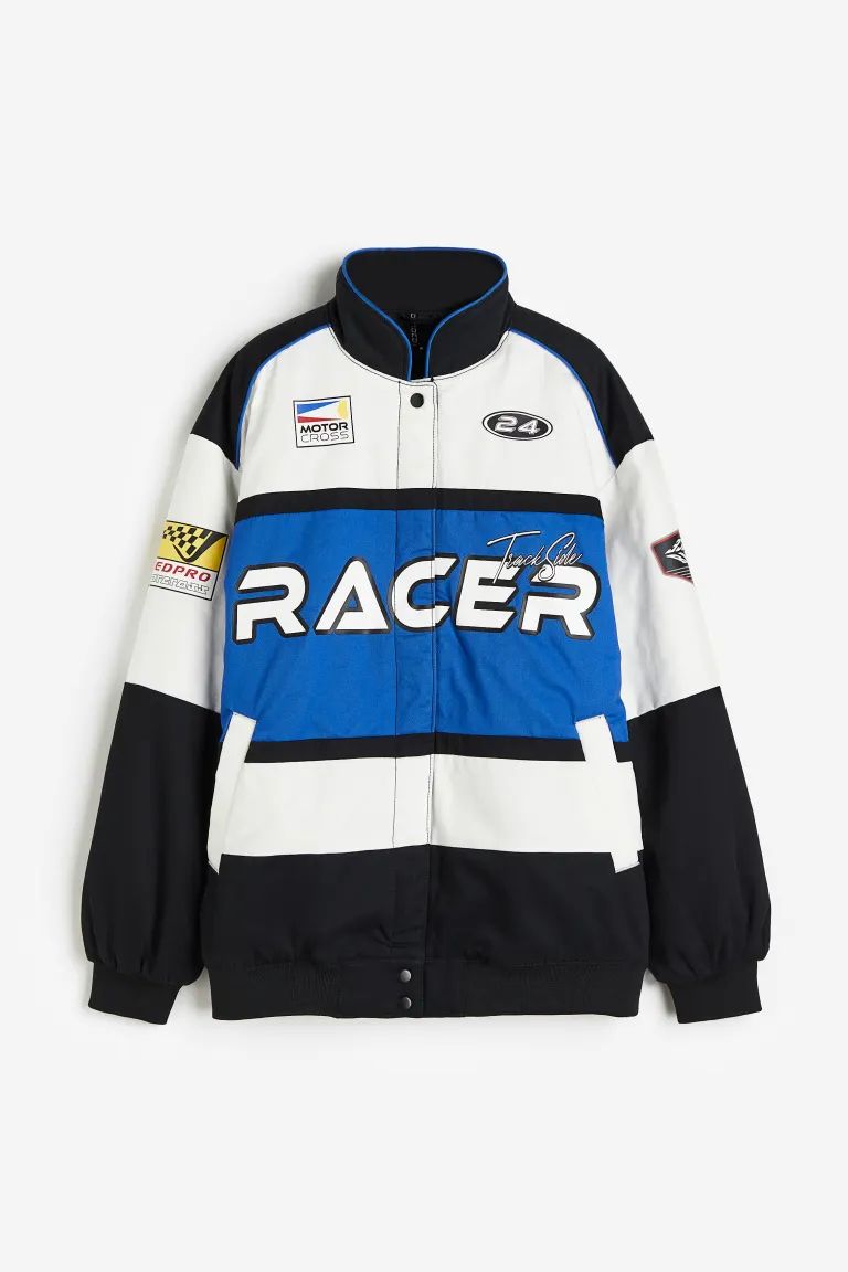 Printed Racer Jacket | H&M (US + CA)