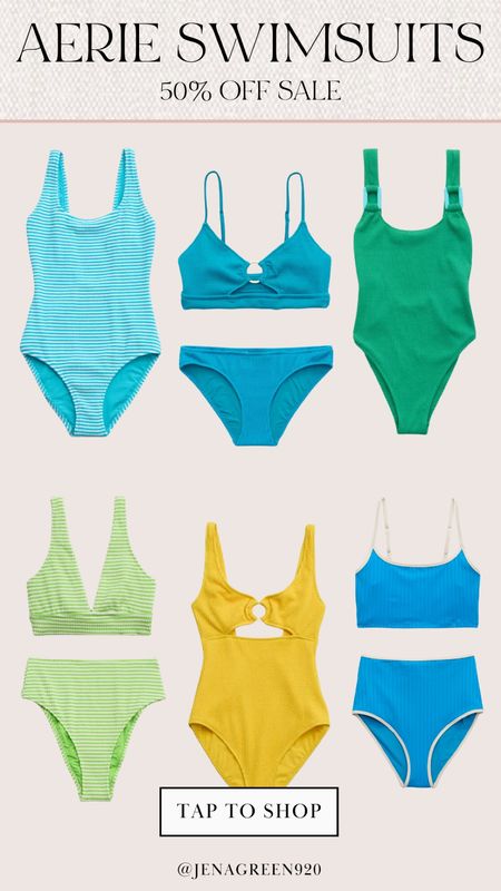 Aerie Swimsuits | Aerie Swim | Aerie Sale | One Piece Swim | Bikini Swimsuits 

#LTKsalealert #LTKswim #LTKfindsunder50