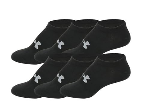 Under Armour UA Training Women's No-Show Socks, Medium Size (Fits Shoe size 6-10), 6 Pairs, Black | Amazon (US)