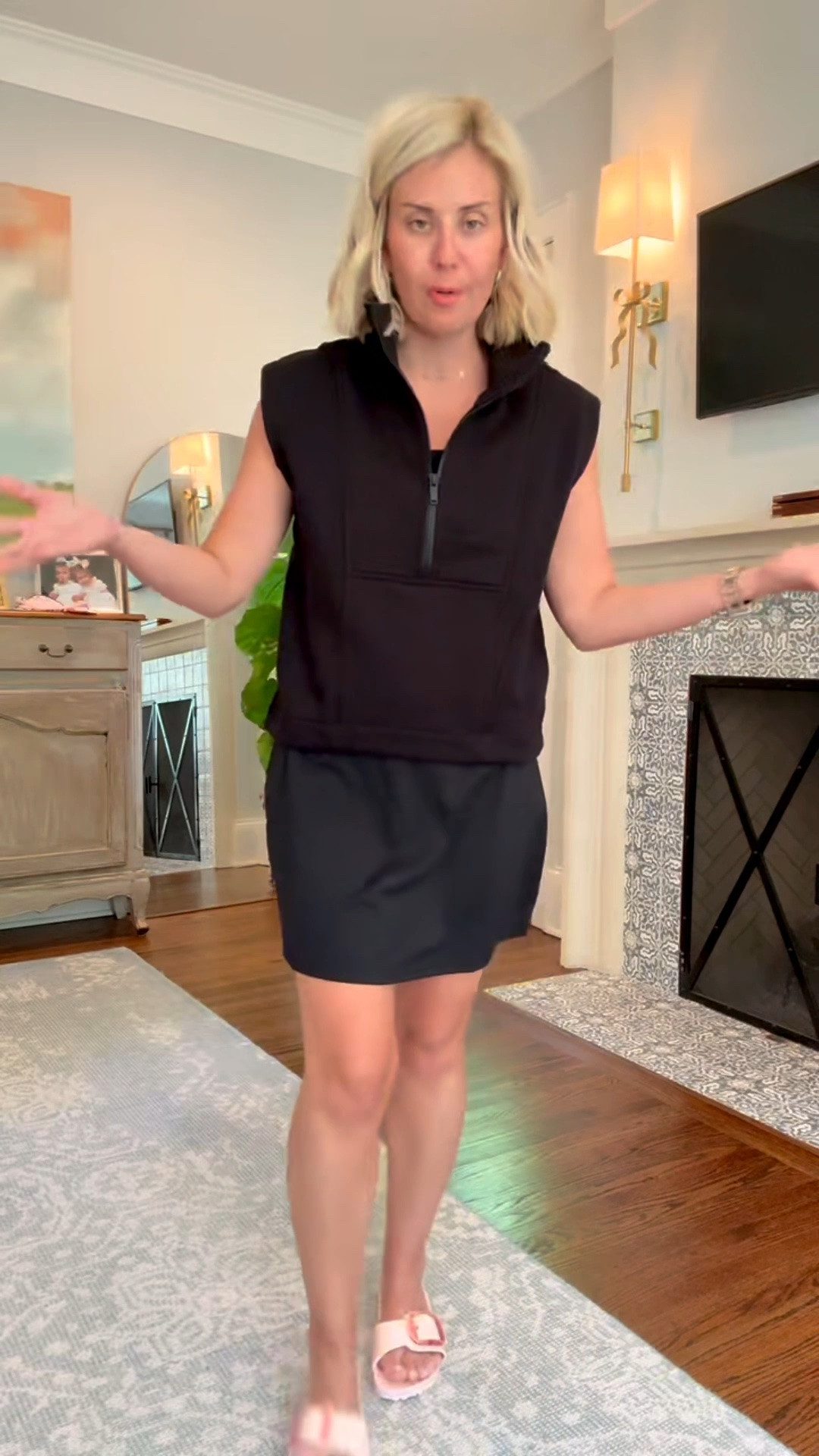 Y’all know I always say….when getting dressed, make it colorful & make it cute even if it’s athletic wear. It’s an instant mood booster! 
Pleated Skort - small
Cropped Tank - small
Cropped Tee - small 
Sleeveless 1/2 Zip - xs
Leggings - 7/8 small
Cotton Skort - small
Cami Dress - small ￼

*Use code Catherinexspanx for 15% off + free shipping on 1st order ￼

#LTKmomlife #LTKfitnessgoals #LTKmorningroutine