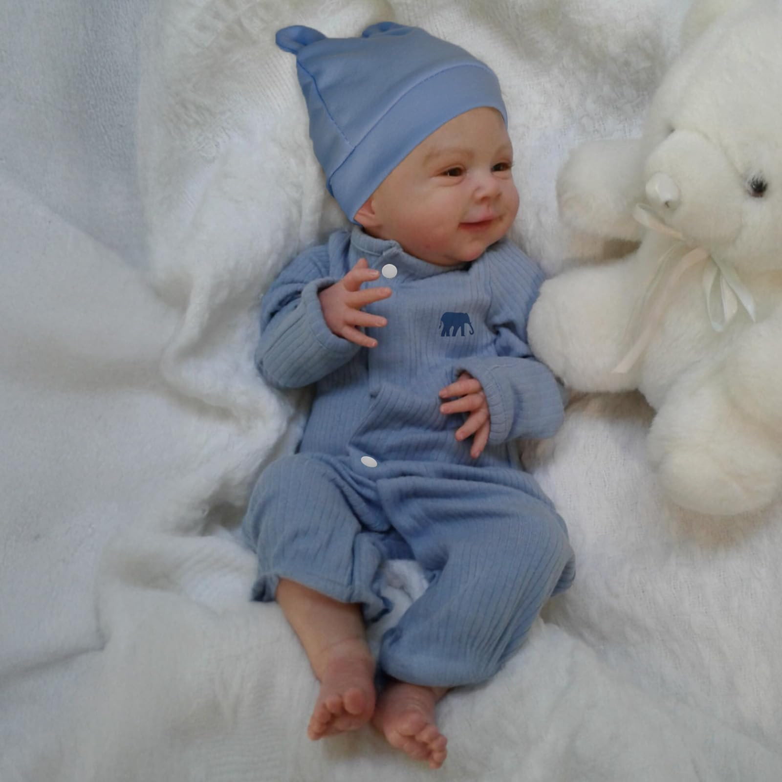 CHAREX Realistic Reborn Baby Boy - 18 Inch Lifelike Newborn Baby Doll with Soft Cloth Body, Handc... | Amazon (US)