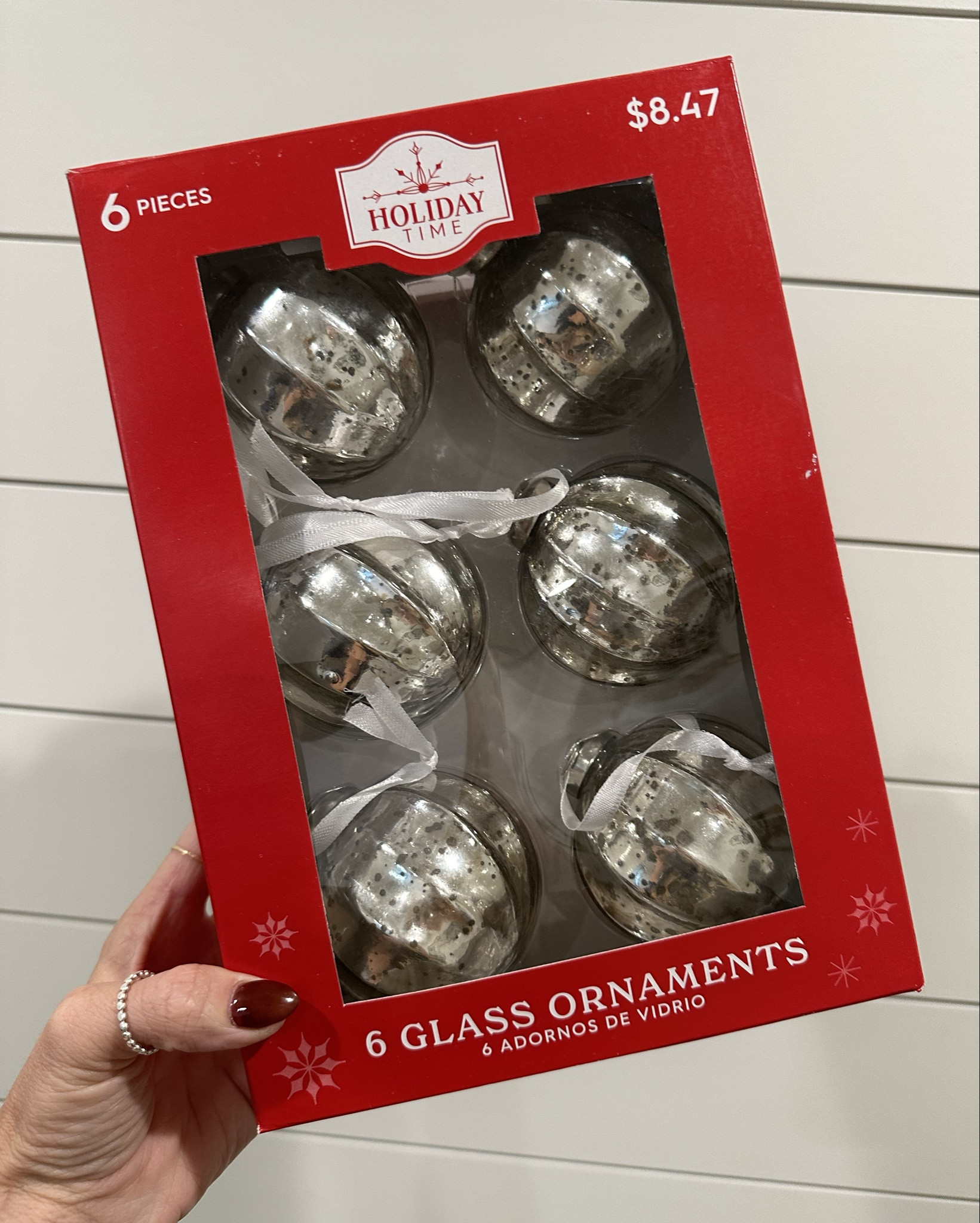 Mercury glass ornaments #walmart 

#LTKSaleAlert #LTKSeasonal #LTKHome