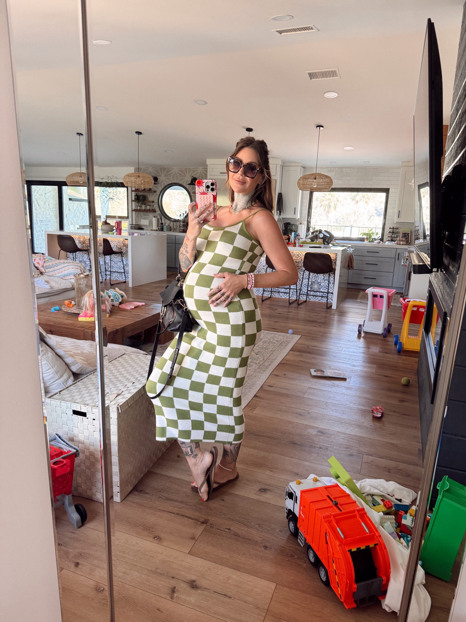 Check me out… 🏁 see what I did there? Okay I’ll leave 😆 But hey, I do love buying outfits that work throughout pregnancy (stretchy) and beyond. I bought this during my last pregnancy and guess what?? It’s still for sale on Amazon and comes in a ton of colors!! 🩷🩷 I think I’m wearing a medium. The knit is very well done too, doesn’t feel cheap in the least  

Maternity 
Maternity ootd 
Summer dress ootd 
Travel dress 

#LTKBump