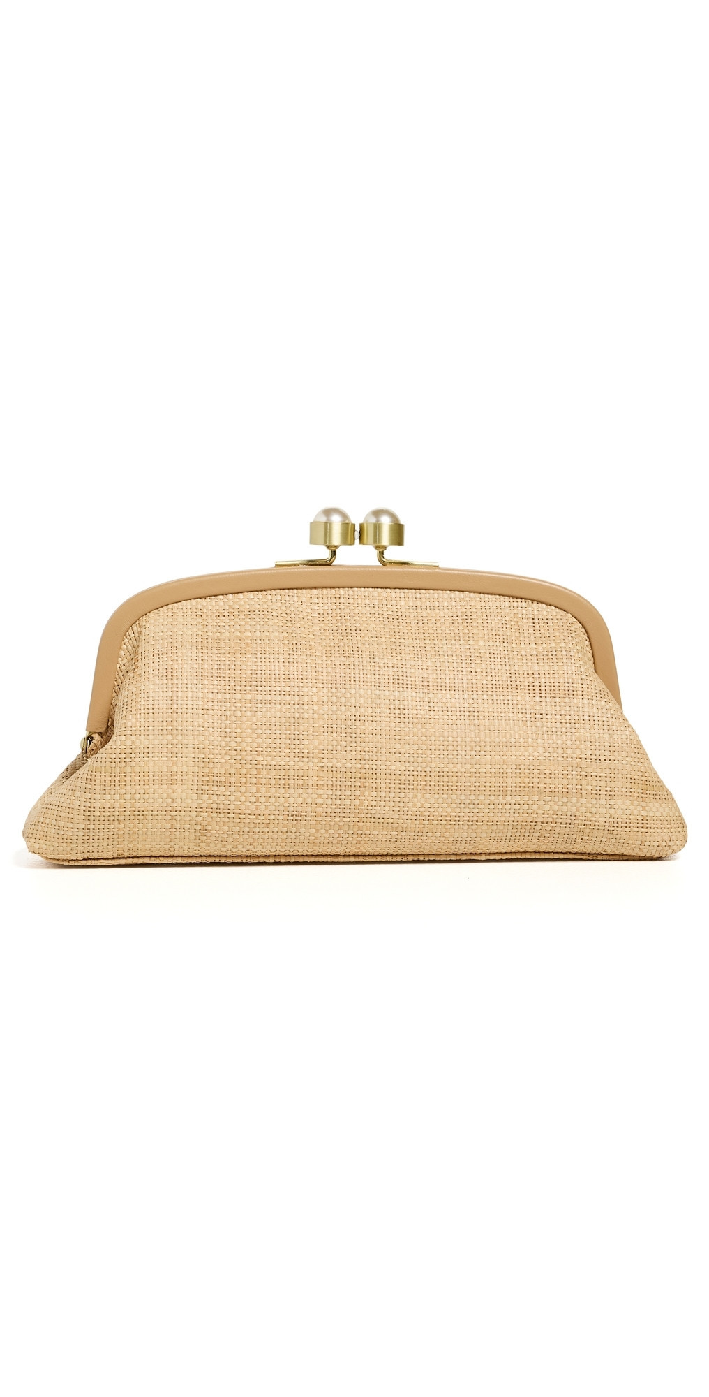 PAMELA MUNSON The Lee Clutch Natural One Size | Shopbop