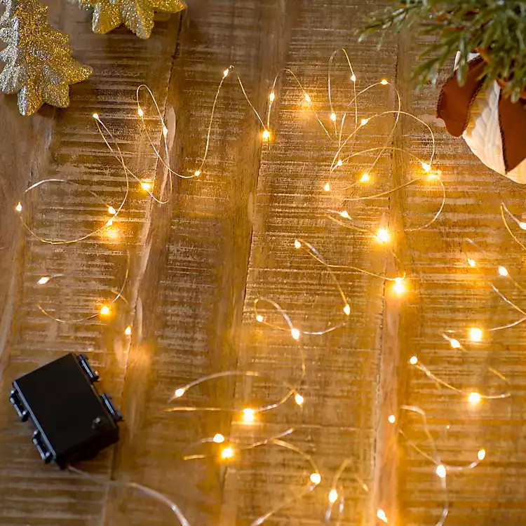 Warm Gold Mini String Lights, 32 ft. | Kirklands