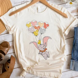 Dumbo With Mickey Ear Balloons Funny Disneyland Trip Shirt Family Matching Walt Disney World Shir... | Etsy (Global)