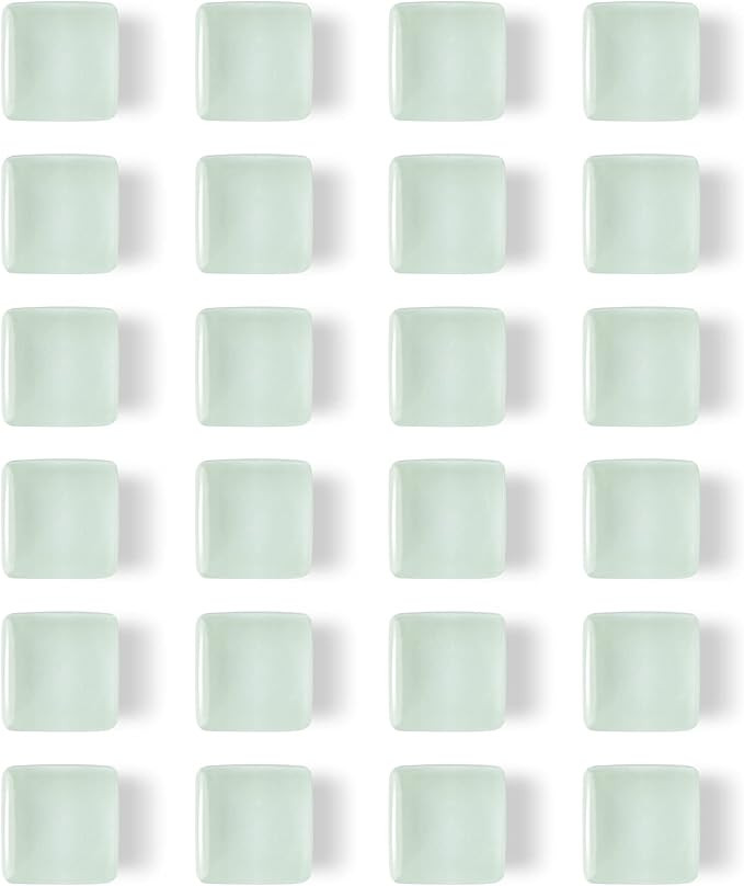 24 Pcs Glass Strong Refrigerator Magnets, White Fridge Magnets Whiteboard Magnets Glass Fridge Ma... | Amazon (US)