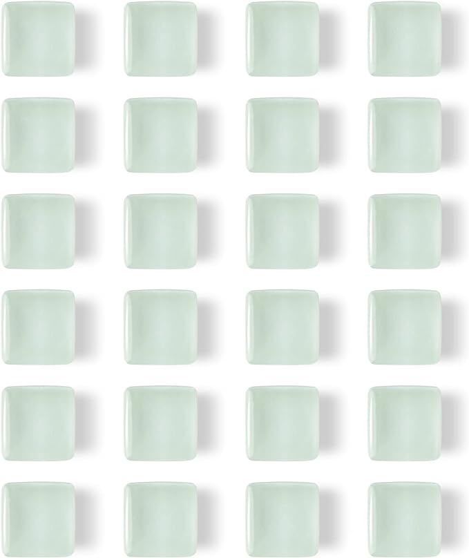 24 Pcs Glass Strong Refrigerator Magnets, White Fridge Magnets Whiteboard Magnets Glass Fridge Ma... | Amazon (US)