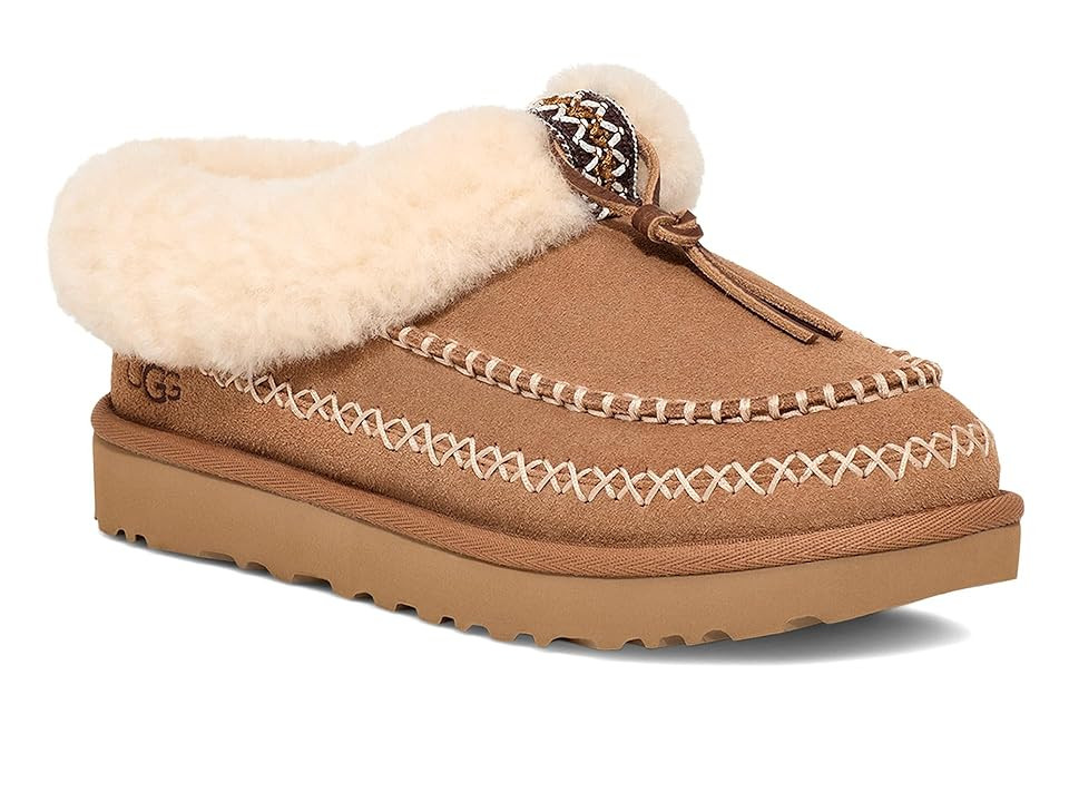 UGG Tasman Alpine Women's Slippers Chestnut : 10 B - Medium, Sheepskin/Suede/Wool | Zappos