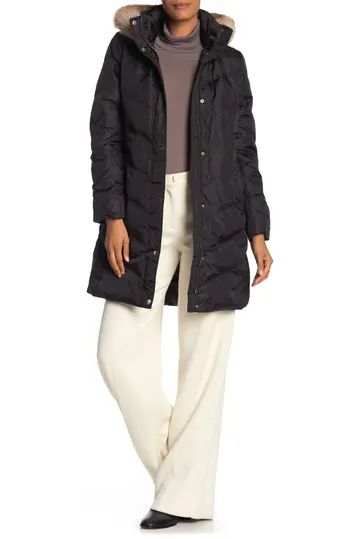 Missy 3/4 Down Faux Fur Trim Jacket | Nordstrom Rack