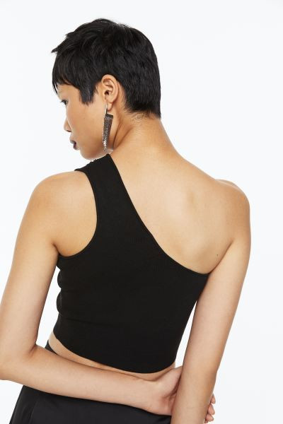 One-shoulder Crop Top | H&M (US + CA)