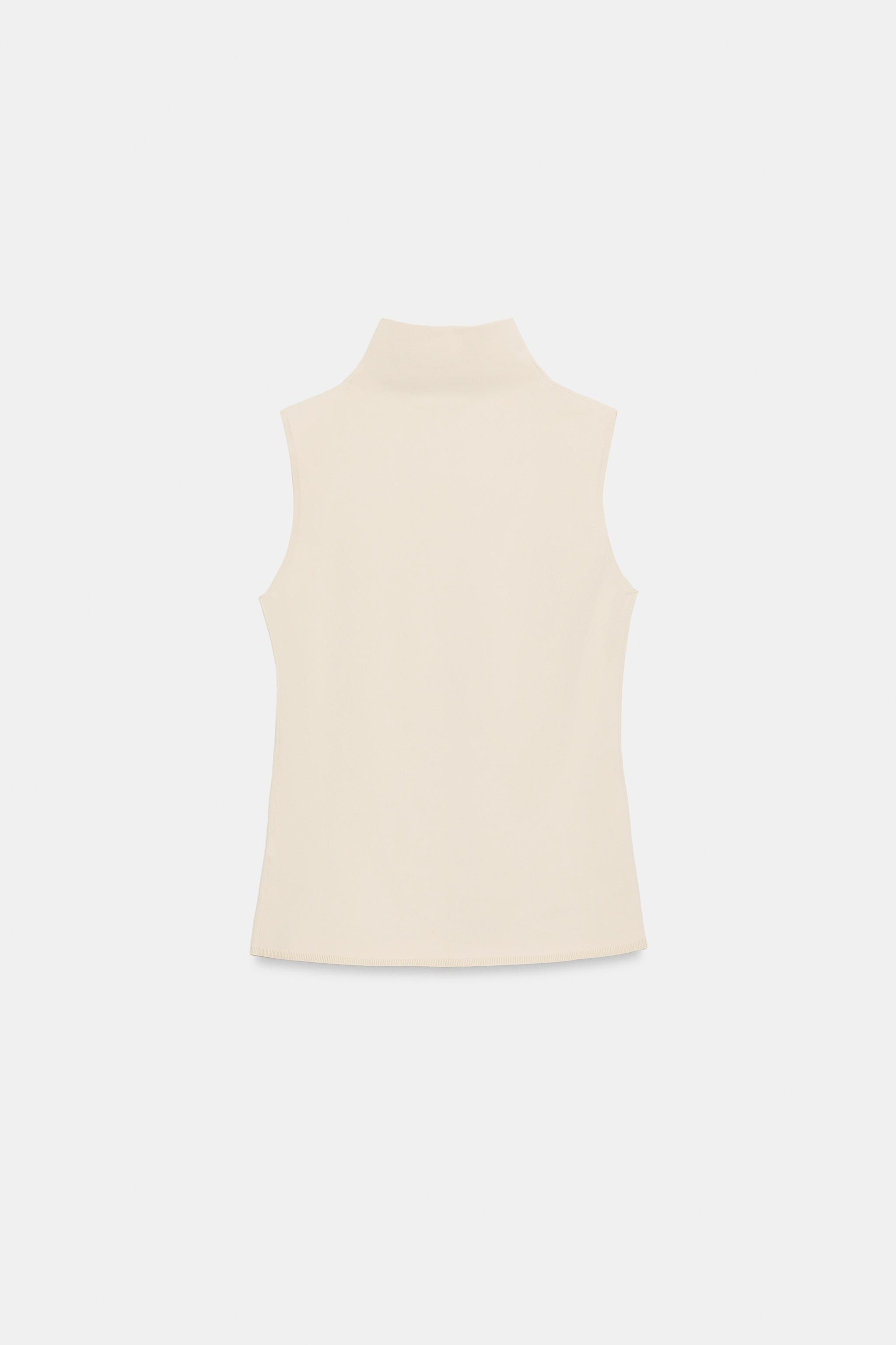 HIGH NECK KNIT TOP | Zara UK