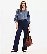 Palmer Wide Leg Pants in Ponte | LOFT