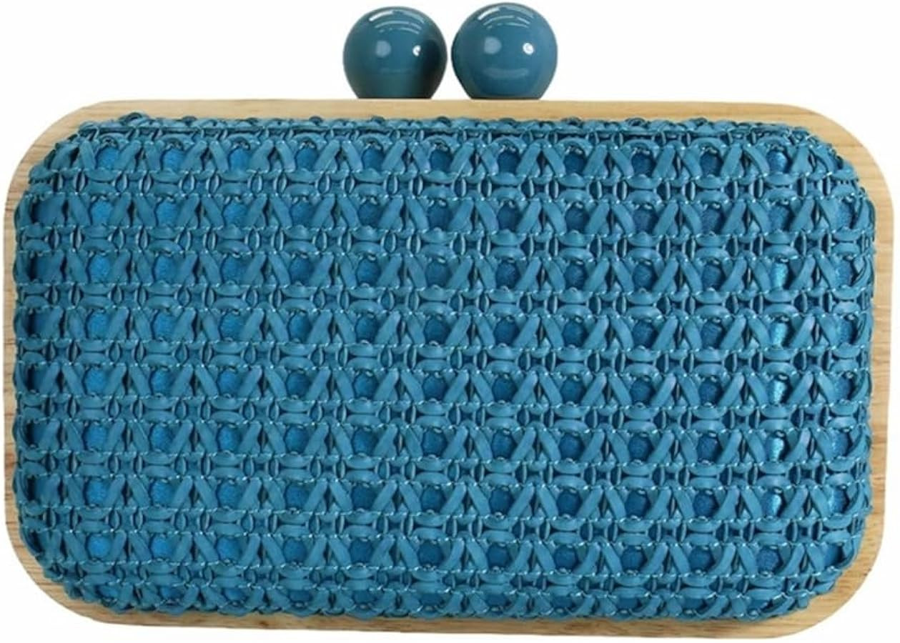 Women Straw Clutch Purse Handwoven Summer Evening Bag Beach Straw Handbag Wedding Party Clutch Ba... | Amazon (US)