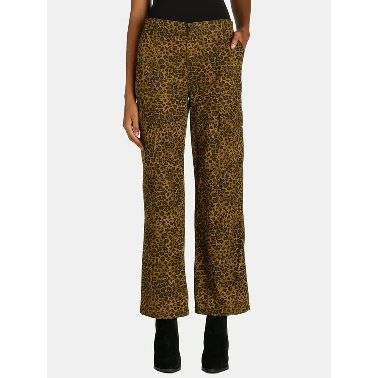 No Boundaries Canvas Cargo Pants, Women's and Women’s Plus | Walmart (US)