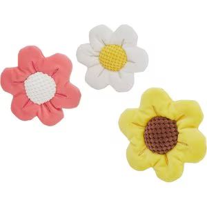 Frisco Easter Spring Flowers Plush Dog Toy, Small/Medium, 3 count | Chewy.com