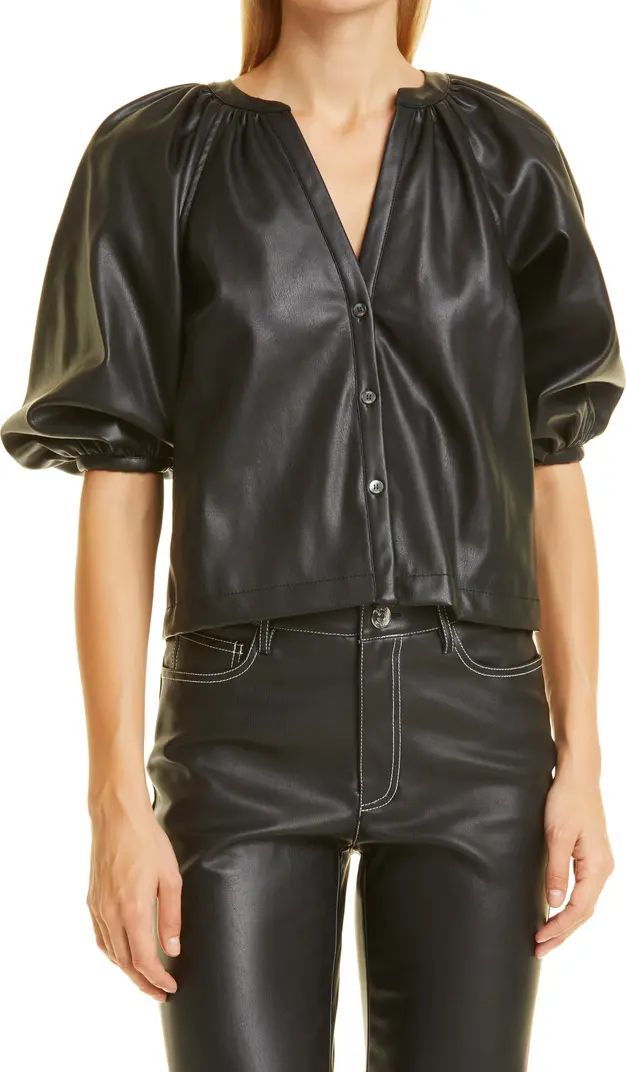 STAUD Women's Dill Faux Leather Top | Nordstrom | Nordstrom