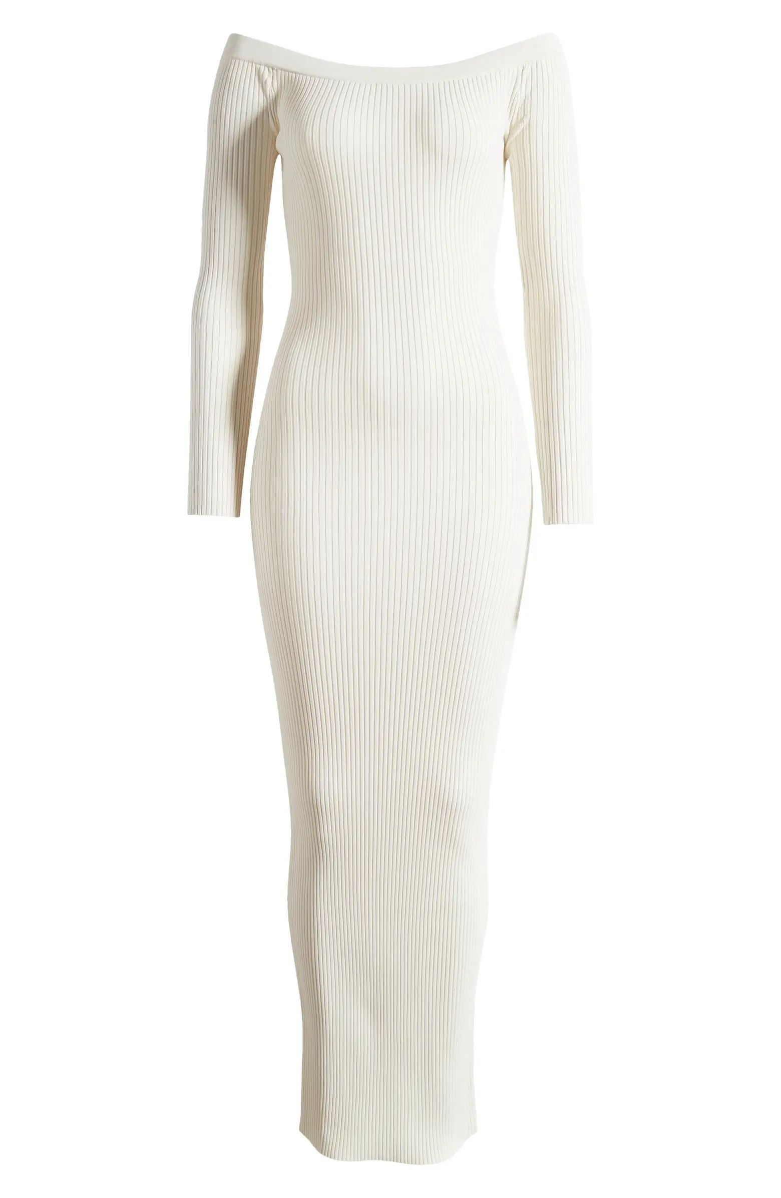 Shine Off the Shoulder Long Sleeve Maxi Dress | Nordstrom