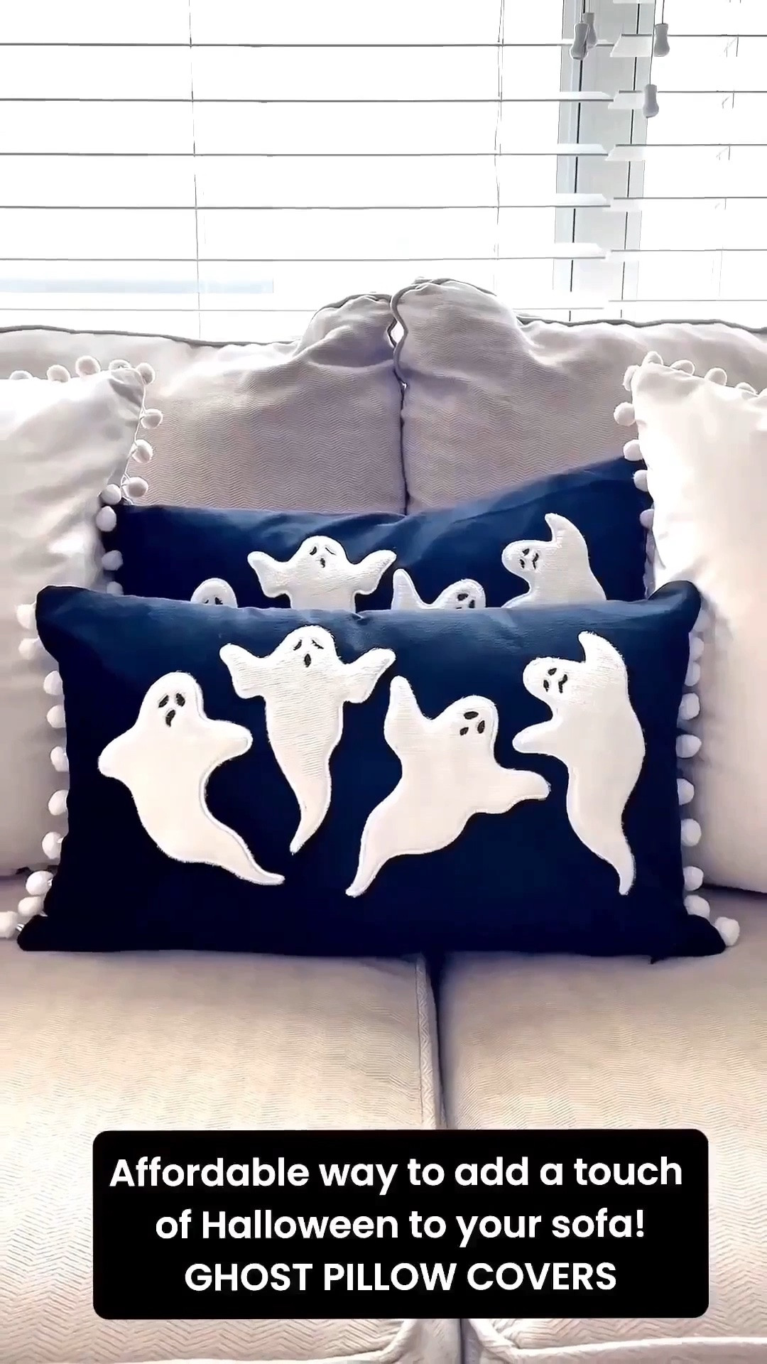 Here’s an affordable way to add a touch of Halloween to your sofa! Ghost pillow covers! They’re spooky and under $20!

Also linking other festive home accents.

#LTKSeasonal #LTKHome #LTKvlog