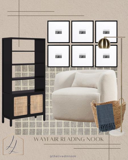 Took advantage of Wayfair’s Labor Day sale to create this cozy reading nook! Sales up to 70% off! 
Throw in some pumpkins and a cute fall pillow for a seasonal look.

Boucle chair, area rug, gallery wall, bookcase, floor lamp, modern, neutral, throw blanket, blanket basket

#LTKSeasonal #LTKSale #LTKhome